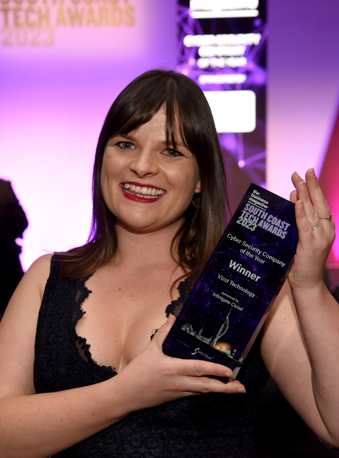 Gemma Roalf of Vizst Technology, winner of Cyber Security Company of the Year