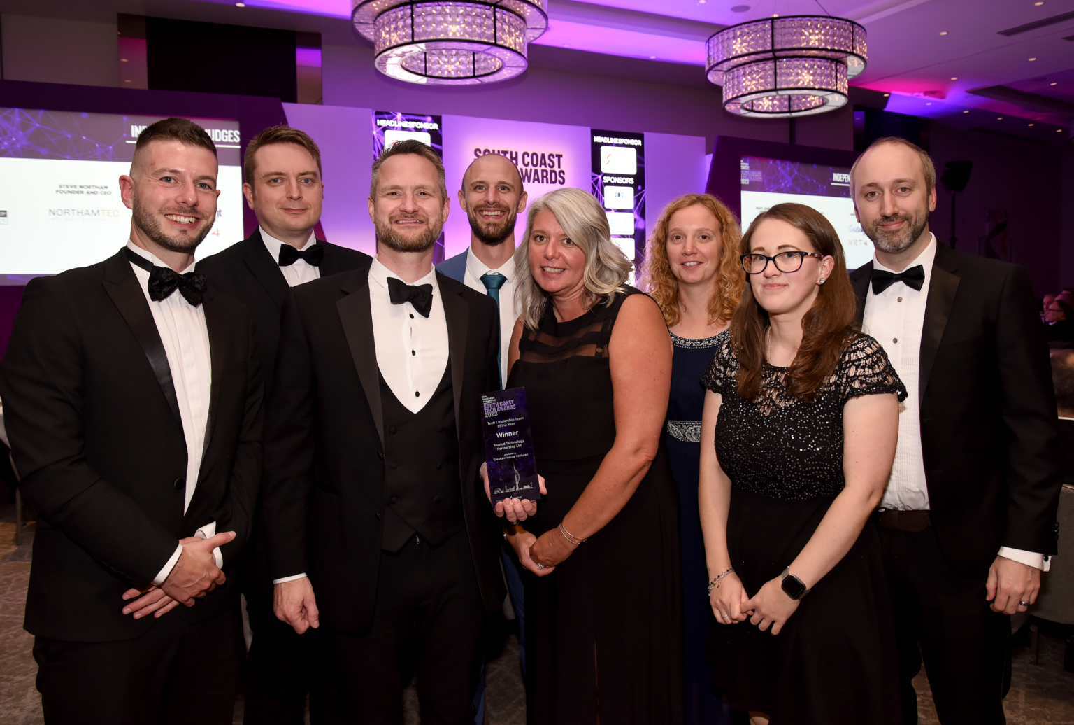 Pauline Gray and the team at Trusted Technology Partnership, winners of Tech Leadership Team of the Year