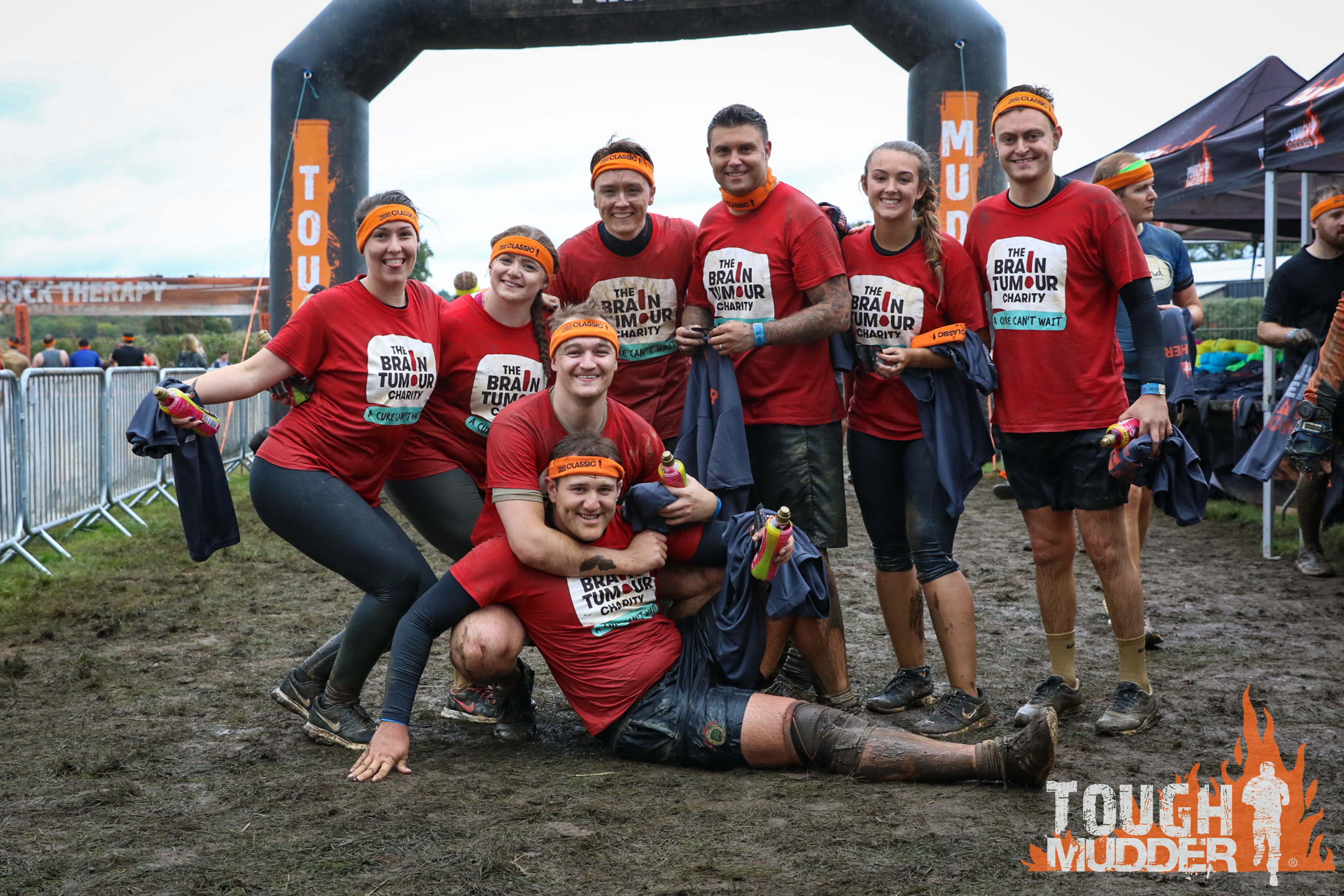 Spectrum team at the finish line of Tough Mudder