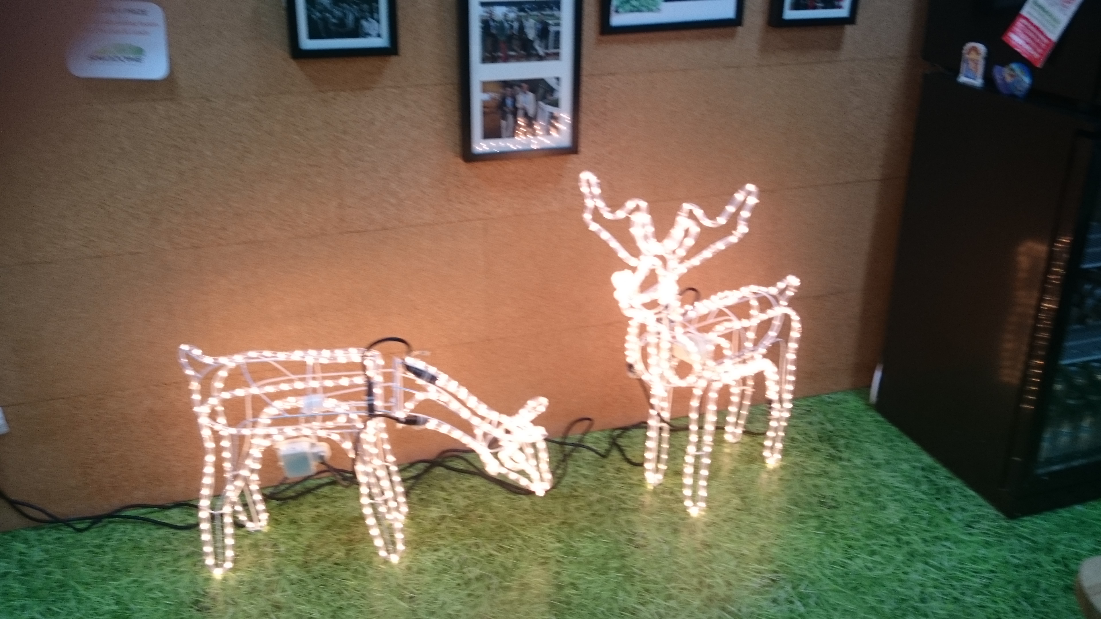 Light up reindeer decorations
