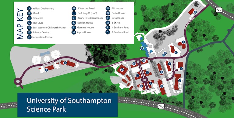 Southampton Science Park Map