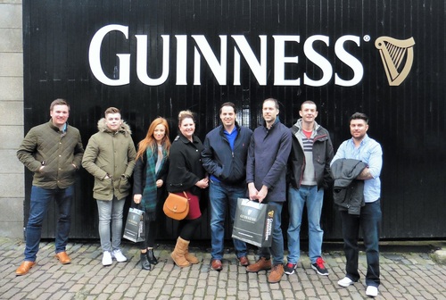 Spectrum IT Team outside Guinness factory