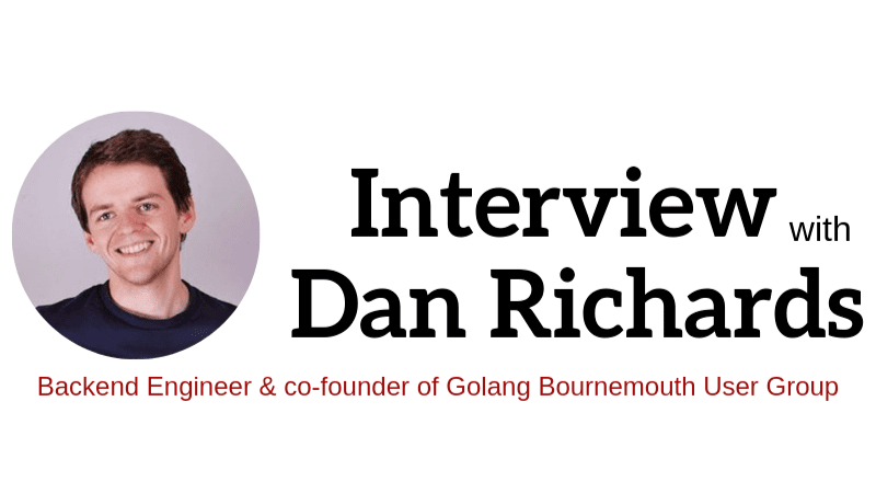Photo of Daniel Richards, GoLang Dorset User Group Founder